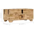 Table basse Bois de manguier massif 80 x 40 x 35 cm