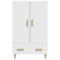 Buffet haut Blanc 70x31x115 cm Bois d'ingénierie