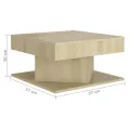 Table basse Chêne sonoma 57x57x30 cm Aggloméré