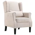 Fauteuil Beige Tissu