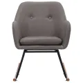 Chaise à bascule Gris clair Tissu