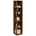 Armoire d'angle Chêne fumé 33x33x164,5 cm Bois d'ingénierie