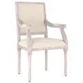Chaise de canapé beige 54x59x99 cm lin