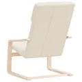 Chaise de relaxation Crème Tissu