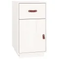 Armoire de bureau Blanc 40x50x75 cm Bois massif de pin