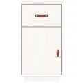 Armoire de bureau Blanc 40x50x75 cm Bois massif de pin