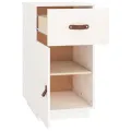 Armoire de bureau Blanc 40x50x75 cm Bois massif de pin