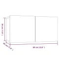Armoire TV suspendue Chêne fumé 60x30x30 cm Bois d'ingénierie
