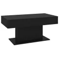 Table basse Noir 96x50x45 cm Aggloméré