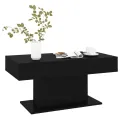 Table basse Noir 96x50x45 cm Aggloméré