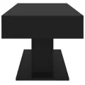 Table basse Noir 96x50x45 cm Aggloméré