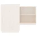 Bureau Blanc 110x50x75 cm Bois massif de pin