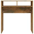 Table console Chêne fumé 78x30x80 cm Bois d'ingénierie