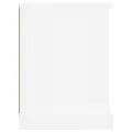 Meuble TV blanc 73x35,5x47,5 cm bois d'ingénierie