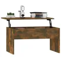 Table basse Chêne fumé 80x50,5x41,5 cm Bois d'ingénierie