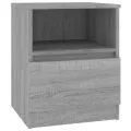 Tables de chevet 2 pcs sonoma gris 40x40x50cm bois d'ingénierie