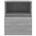 Tables de chevet 2 pcs sonoma gris 40x40x50cm bois d'ingénierie