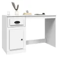 Bureau avec tiroir blanc 115x50x75 cm bois d'ingénierie