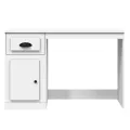 Bureau avec tiroir blanc 115x50x75 cm bois d'ingénierie