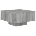 Table basse Sonoma gris 60x60x31,5 cm Bois d'ingénierie