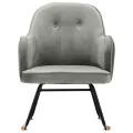 Chaise à bascule Gris Velours