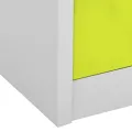Armoires à casiers 5 pcs Gris clair et vert 90x45x92,5 cm Acier