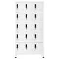 Armoire à casiers Blanc 90x40x180 cm Acier