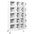 Armoire à casiers Blanc 90x40x180 cm Acier