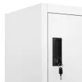 Armoire à casiers Blanc 90x40x180 cm Acier