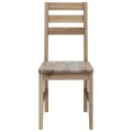 Chaises à manger lot de 4 bois d'acacia massif