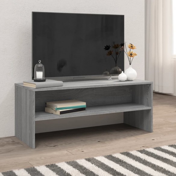 Meuble TV Sonoma gris 100x40x40 cm Bois d'ingénierie