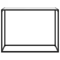 Table console Blanc 100x35x75 cm Verre trempé