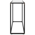 Table console Blanc 100x35x75 cm Verre trempé