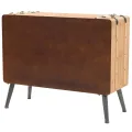 Armoire à tiroirs bois de sapin massif 91x35x73 cm