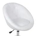 Tabourets de bar 2 pcs blanc similicuir