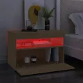 Meubles TV avec lumières LED 2 pcs Chêne sonoma 60x35x40 cm