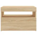 Meubles TV avec lumières LED 2 pcs Chêne sonoma 60x35x40 cm