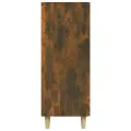 Buffet chêne fumé 69,5x34x90 cm bois d'ingénierie
