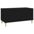 Table basse Noir 90x44,5x45 cm Bois d'ingénierie