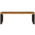 Table basse 100x50x35 cm Bois de récupération solide et acier
