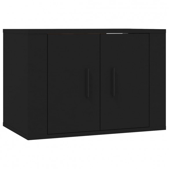 Meubles TV muraux 3 pcs noir 57x34,5x40 cm