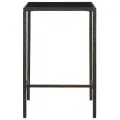 Table de bar de jardin Marron 70x70x110 cm Résine tressée verre