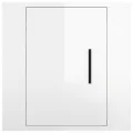 Meuble TV mural Blanc brillant 40x34,5x40 cm