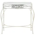 Table d'appoint Style français Métal 82 x 39 x 76 cm Blanc