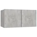 Ensemble de meuble TV 6 pcs Gris béton Aggloméré