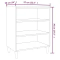 Buffet Chêne fumé 57x35x70 cm Aggloméré