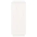 Buffet Blanc 104,5x34x80 cm Bois massif de pin