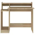 Bureau avec lumières LED Chêne 97x45x90 cm Bois d'ingénierie