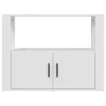Buffet Blanc 80x30x60 cm Bois d'ingénierie