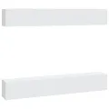 Meubles TV muraux 4 pcs Blanc 100x30x30 cm